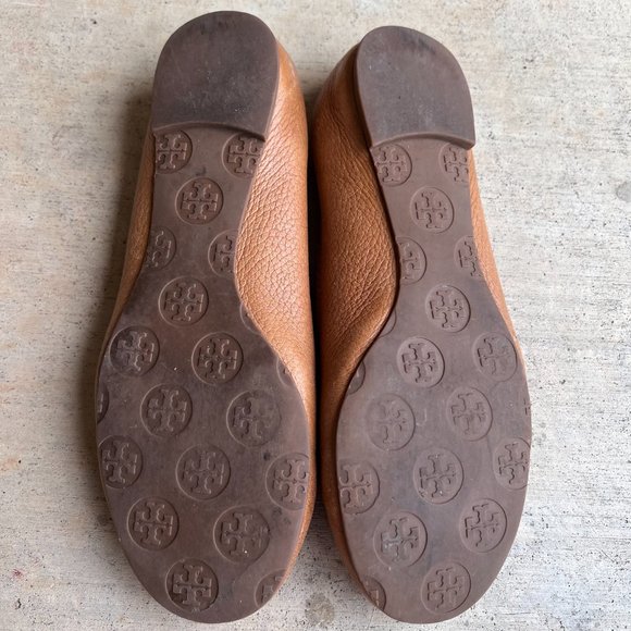 Tory Burch Tan Leather Flats - Picture 12 of 14